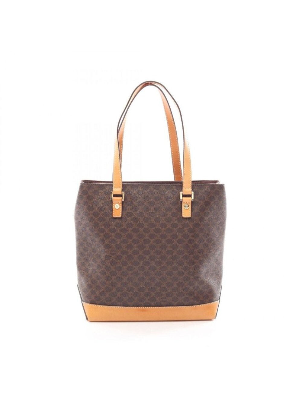 Celine Tote Bag Macadam Brown Camel Leather